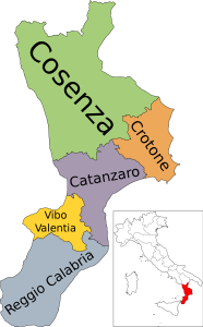 Mappa Calabria