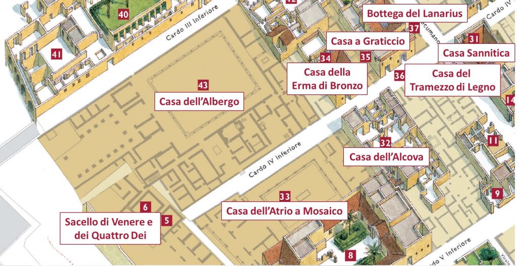 Itinerario Scavi di Ercolano - Cardo Quarto Inferiore